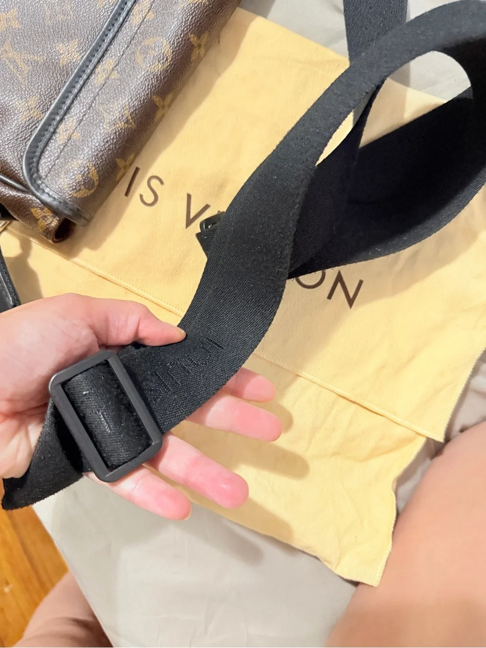 Louis Vuitton Bass Messenger Bag Macassar Monogram Canvas PM